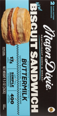 Mason Dixie Biscuit Buttermilk Melt Sausage Egg Cheese 2ct - 9.3 Oz - Image 5