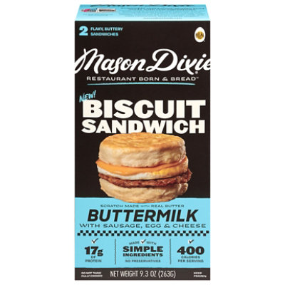 Mason Dixie Biscuit Buttermilk Melt Sausage Egg Cheese 2ct - 9.3 Oz - Image 1