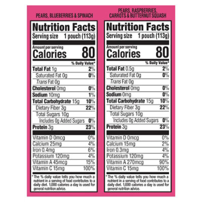 Happy Tot Organic Fiber & Protein Fruit & Veggie Blend Baby Food Pouches - 8 - 4 Oz - Image 3