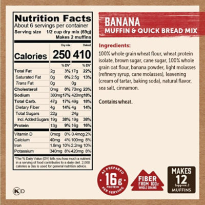 Banana Muffin Quick Bread Mix - 14 Oz - Image 7