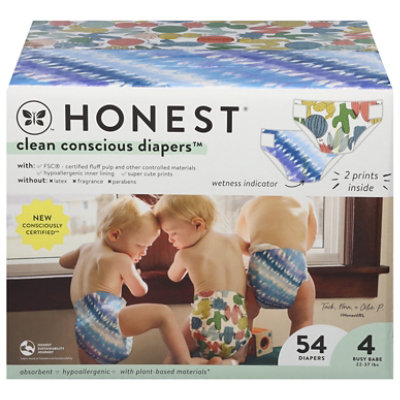 Honest Tie-dye For CaCountus Cuties Size 4 - 54 Count - Image 3