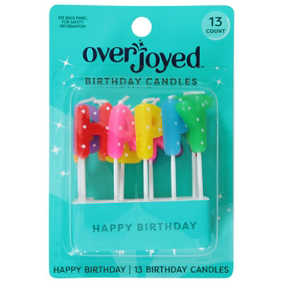 Overjoyed Candles Happy Birthday Letters - 13 Count - Image 2