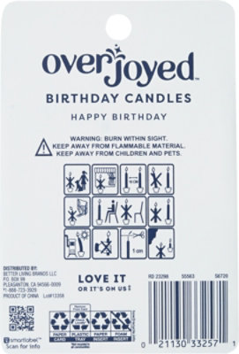 Overjoyed Birthday Candles - 13 Count - Image 3