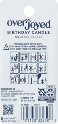 Overjoyed Candle Numeral 5 - 1 Each - Image 3