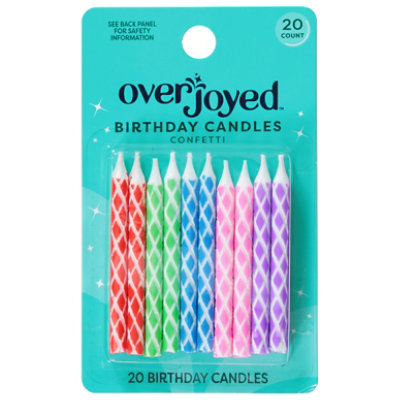 Overjoyed Candles Confetti - 20 Count - Image 2