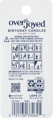 Overjoyed Candles Color Flame - 12 Count - Image 3