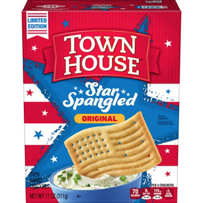 Town House Dippers Star-Spangled Crackers Original Party Snacks - 11 Oz - Image 1