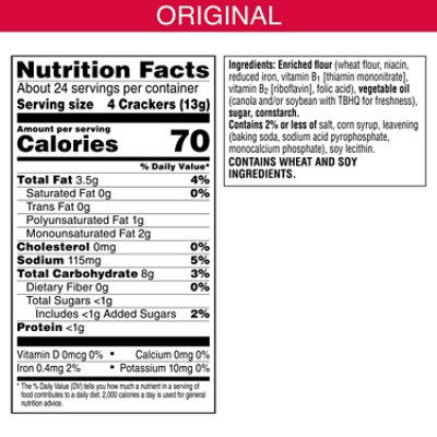 Town House Dippers Star-Spangled Crackers Original Party Snacks - 11 Oz - Image 2