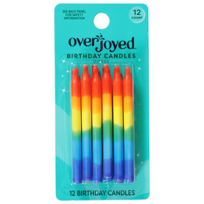 Overjoyed Ombre Birthday Candles - 12 Each - Image 2