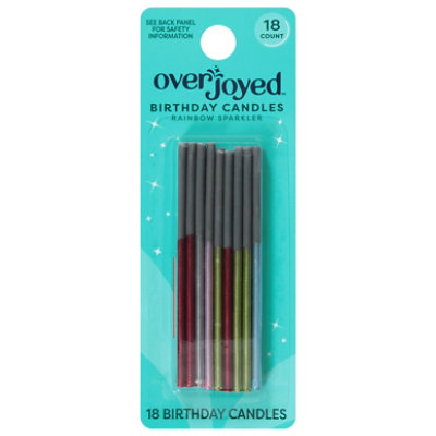 Overjoyed Candles Rainbow Sparkler - 18 Count - Image 1