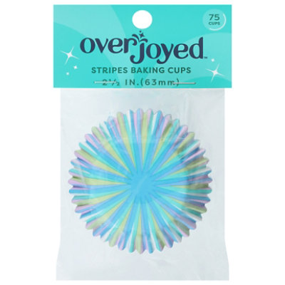 Overjoyed Stripes Baking Cups 2.5 Inch - 75 Each - Image 1