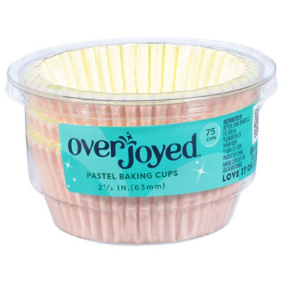 Overjoyed Pastel Baking Cups 2.5 Inch - 75 Each - Image 1