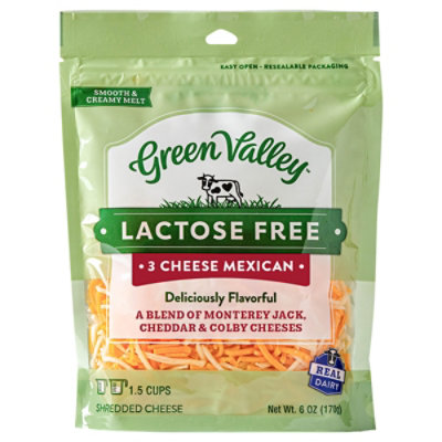 Green Valley Creamery Cheese Mexican Blend Shreds - 6 Oz - Image 1