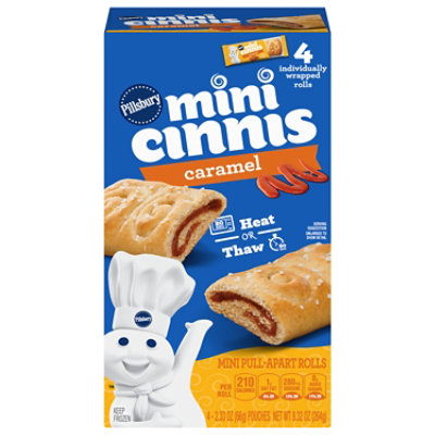 Pillsbury Mini Cinnis Pull-Apart Caramel Rolls 4 Count - 9.32 Oz - Image 1