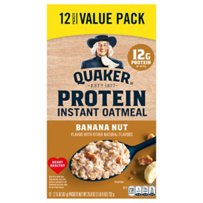 Quaker Instant OatmEachl Protein Banana Nut - 25.8 Oz - Image 3