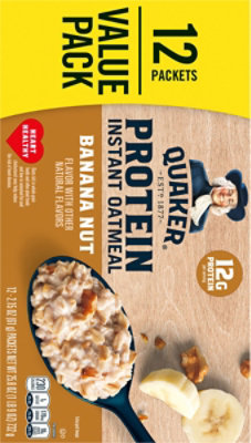 Quaker Instant OatmEachl Protein Banana Nut - 25.8 Oz - Image 6