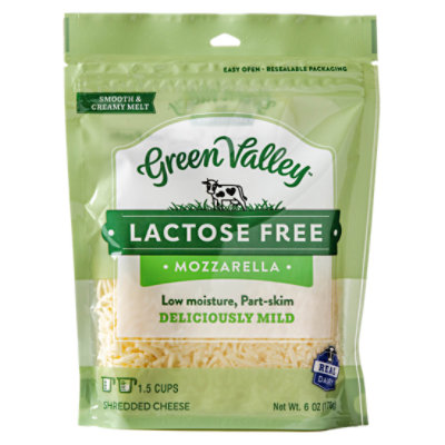 Green Valley Creamery Cheese MOzzarella Shreds - 6 Oz - Image 1