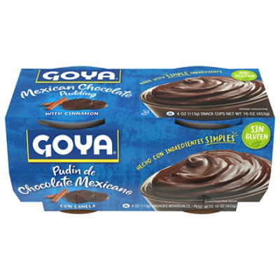 Goya Mexican Chocolate Pudding 4 Count -4 Oz - Image 2