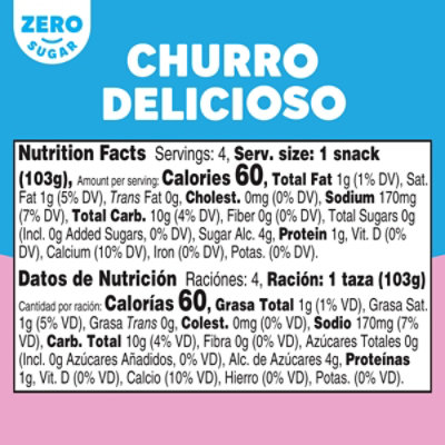 Jell-O Zero Sugar Churro Delicioso with Other Natural Flavors Ready-to-Eat Pudding Snack - 4 Count - Image 4