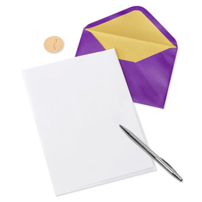 Papyrus Pink and Purple Flowers Spring Card - Each - Image 2