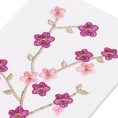 Papyrus Pink and Purple Flowers Spring Card - Each - Image 4