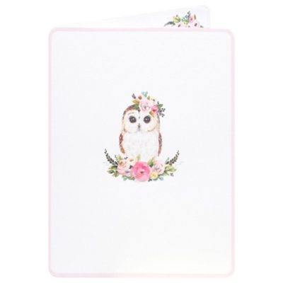 Papyrus Owl with Flowers Spring Card - Each - Image 3