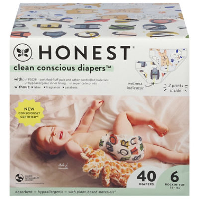 Honest All The Letters Its A Pawty Size 6 Diapers - 40 Count - Image 3