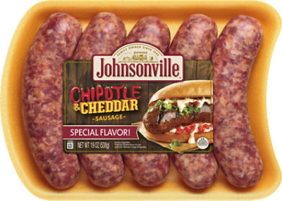 Johnsonville Uncooked Chipotle Cheddar Pork Sausage Links - 19 Oz - Image 1