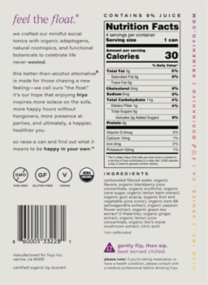 Hiyo Seltzer Blackberry Lemon 4pk - 12 Fl.Oz. - Image 5