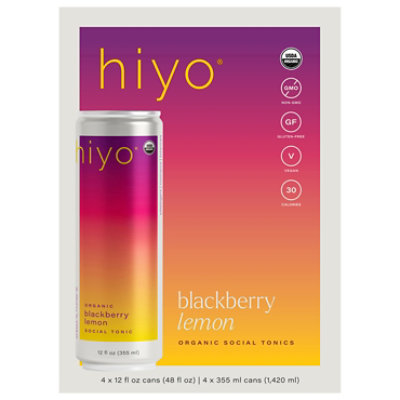 Hiyo Seltzer Blackberry Lemon 4pk - 12 Fl.Oz. - Image 1