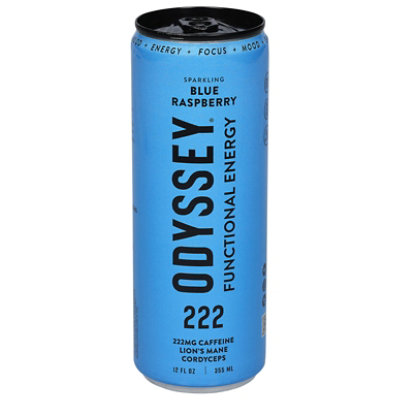 Odyssey Elixir Sparkling Beverage Blue Raspberry - 12 Fl.Oz. - Image 1