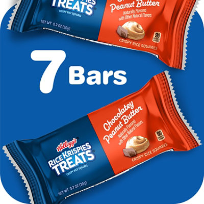 Kelloggs Rice Krispies Treats Chocolate Peanut Butter - 4.9 Oz - Image 2