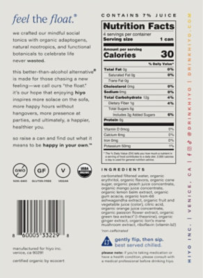 Hiyo Seltzer Peach Mango 4pk -12 Fl.Oz. - Image 5