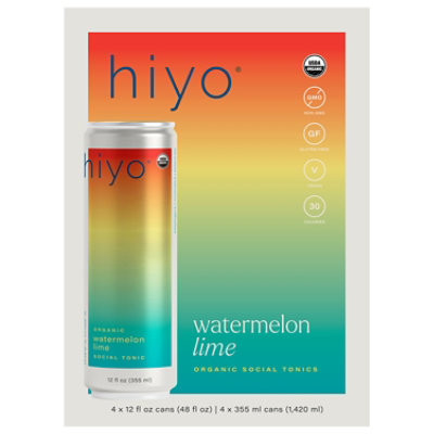 Hiyo Seltzer Watermelon Lime 4pk -12 Fl.Oz. - Image 2