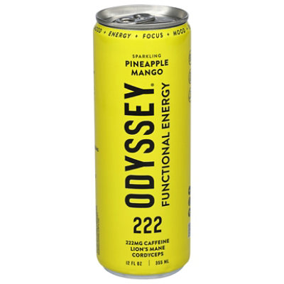 Odyssey Elixir Sparkling Beverage Pineapple Mango - 12 Fl.Oz. - Image 1