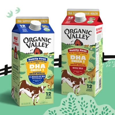 Organic Valley DHA Omega 3 2% Reduced Fat Milk - 64 Fl. Oz. - Image 3