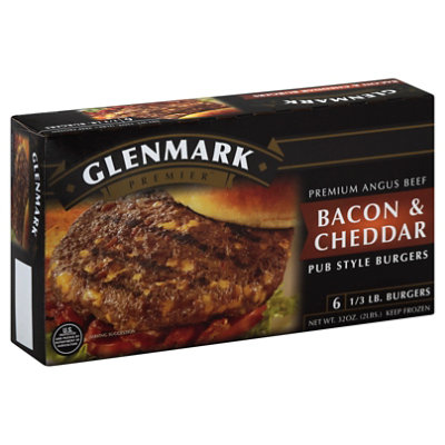 Glenmark Angus Bacon And Cheddar Burger - 32 Oz - Image 1