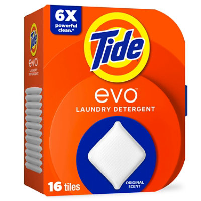 Tide Evo Laundry Detergent Fiber Tiles, Original Scent - 16 Count - Image 1