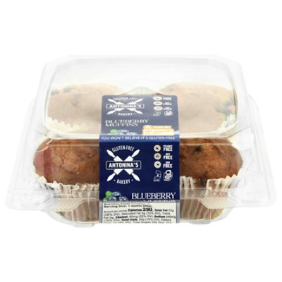 Antoninas Muffins Blueberry Gf 4Count - 14 OZ