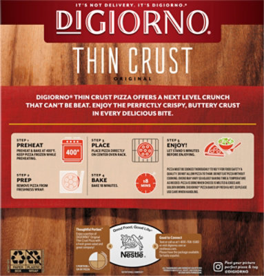 Digiorno Classic Thin Crust Four Meat FrOzen Pizza Box - 12in 17.9Oz - 17.9 Oz - Image 6