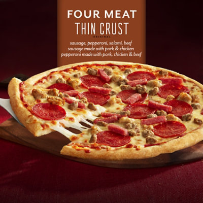 Digiorno Classic Thin Crust Four Meat FrOzen Pizza Box - 12in 17.9Oz - 17.9 Oz - Image 2