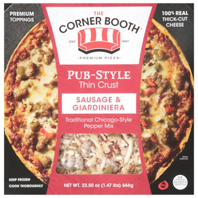 Corner Booth Sausage And Giardiniera Pizza- 23.5 Oz - Image 3