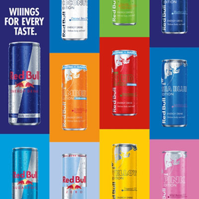 Red Bull Amber Edition Sugar Free 4 Count - 8.4Fl.Oz. - Image 8