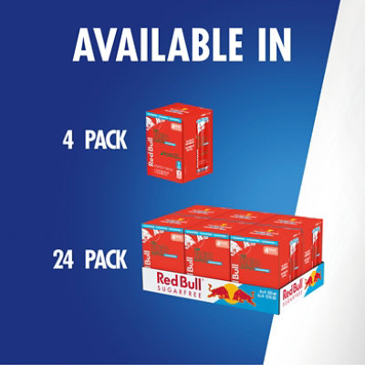 Red Bull Red Edition Sugar Free 4 Count - 12 Fl.Oz. - Image 7