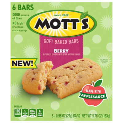 Mott's Soft Baked Berry Bars 6 Count - 5.76 Oz - Image 1