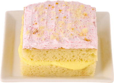 Tres Leches W/strawberry Bettercreme Cake Slice - Each - Image 1