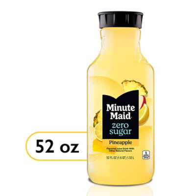 Minute Maid Zero Sugar Pineapple Nc Bottle 52 Fl Oz 52 FZ JewelOsco