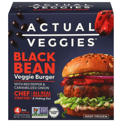 Actual Veggies Burger Veggie Black Bean - 12 Oz - Image 3