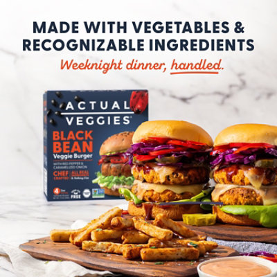Actual Veggies Burger Veggie Black Bean - 12 Oz - Image 6
