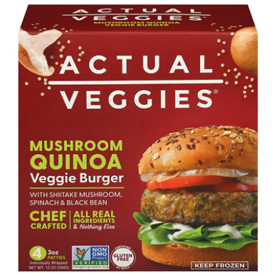新品未開封 Russet Burbank Cheese Burger Actual Veggies Burger Veggie Black Bean - 12 Oz - safeway